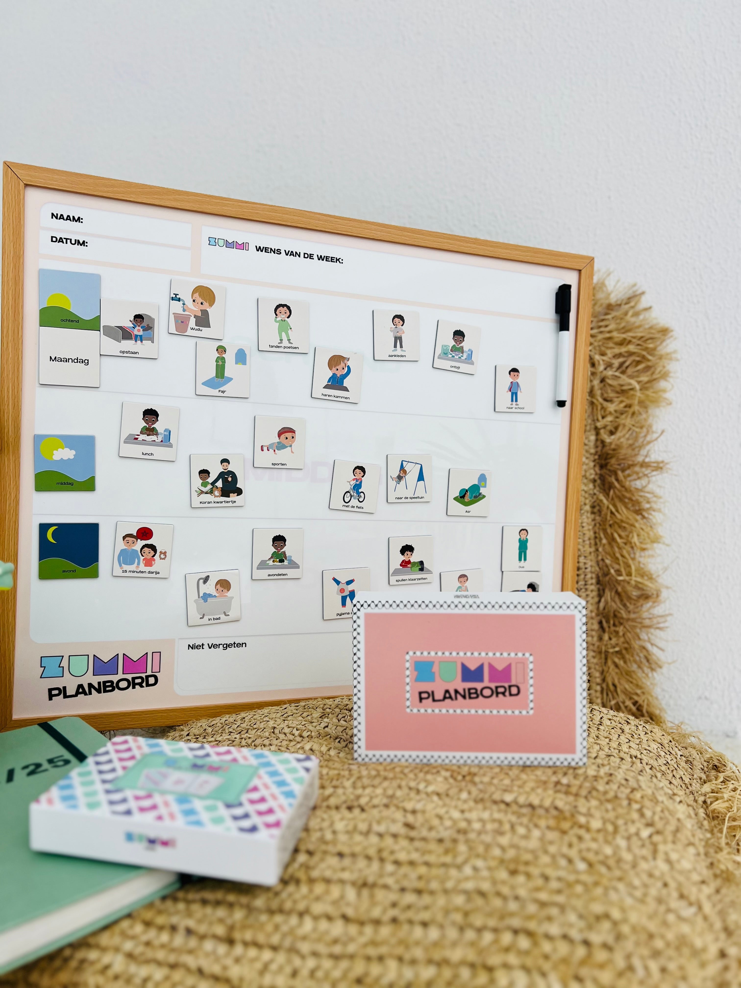 Educatief Planbord Meisjes + 82 Magneetjes