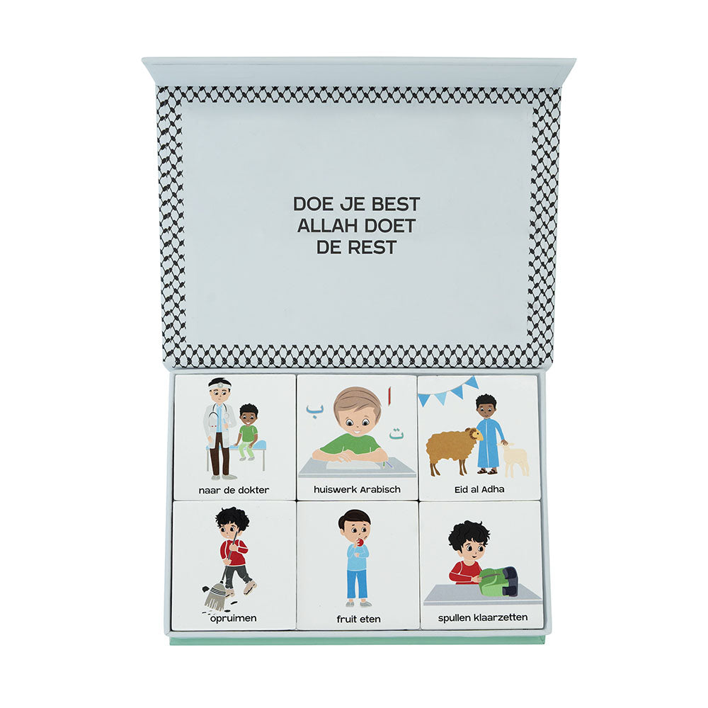 Educatief Planbord Jongens + 82 Magneetjes